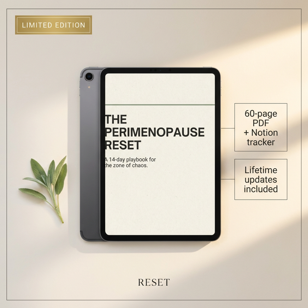 RESET Playbook cover on tablet — limited edition hero